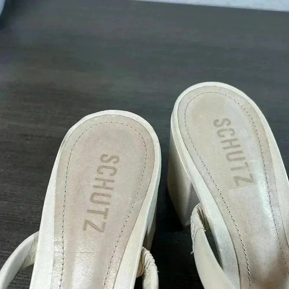 Schutz Olly Block Heel Sandal Size 10.5B - Picture 7 of 9